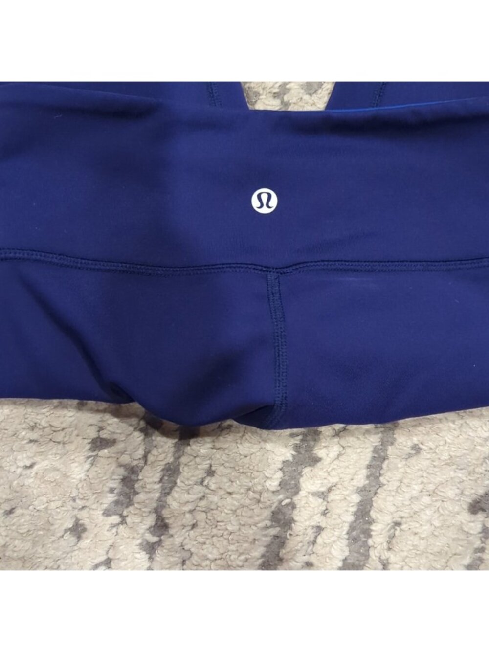Lululemon Wunder Under Crop III (Reversible) Emperor Blue / Sapphire Blue - Picture 12 of 12
